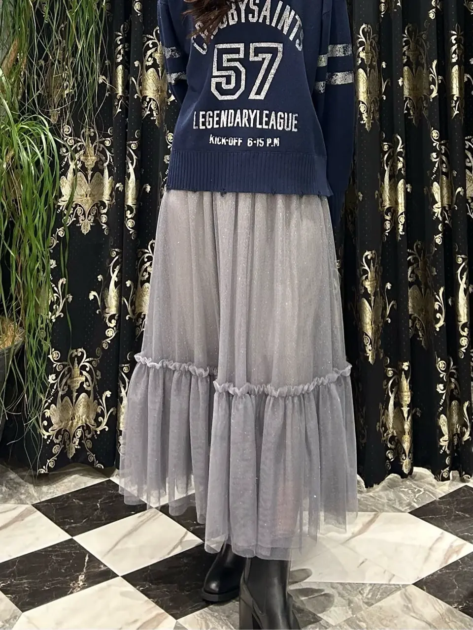 GRACE CONTINENTAL The Banquet 志田　悠 コーディネート画像