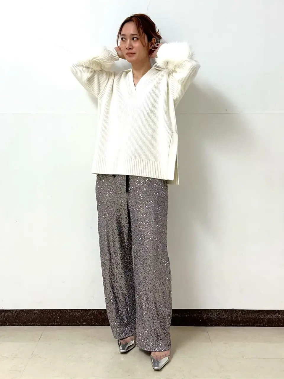 GRACE CONTINENTAL The Banquet Kogane. コーディネート画像