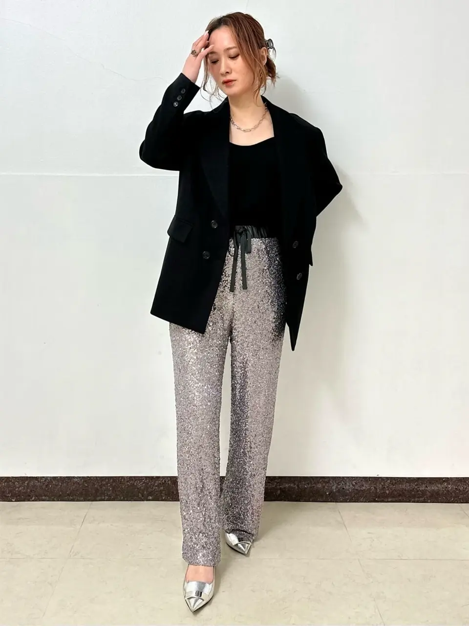 GRACE CONTINENTAL The Banquet Kogane. コーディネート画像