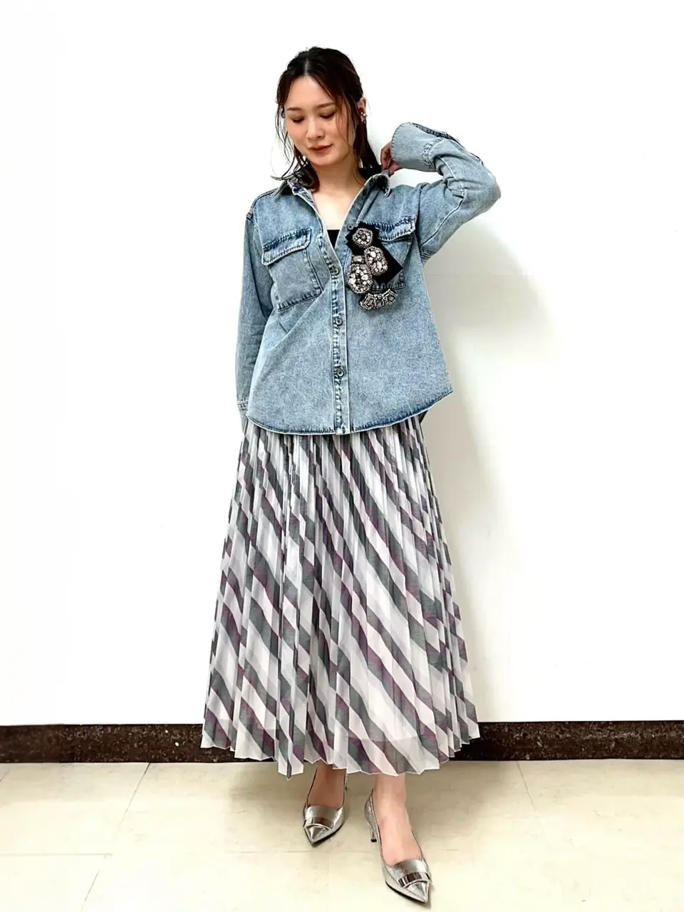 GRACE CONTINENTAL The Banquet Kogane. コーディネート画像