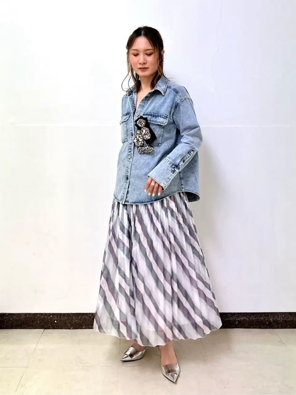 GRACE CONTINENTAL The Banquet Kogane. コーディネート画像