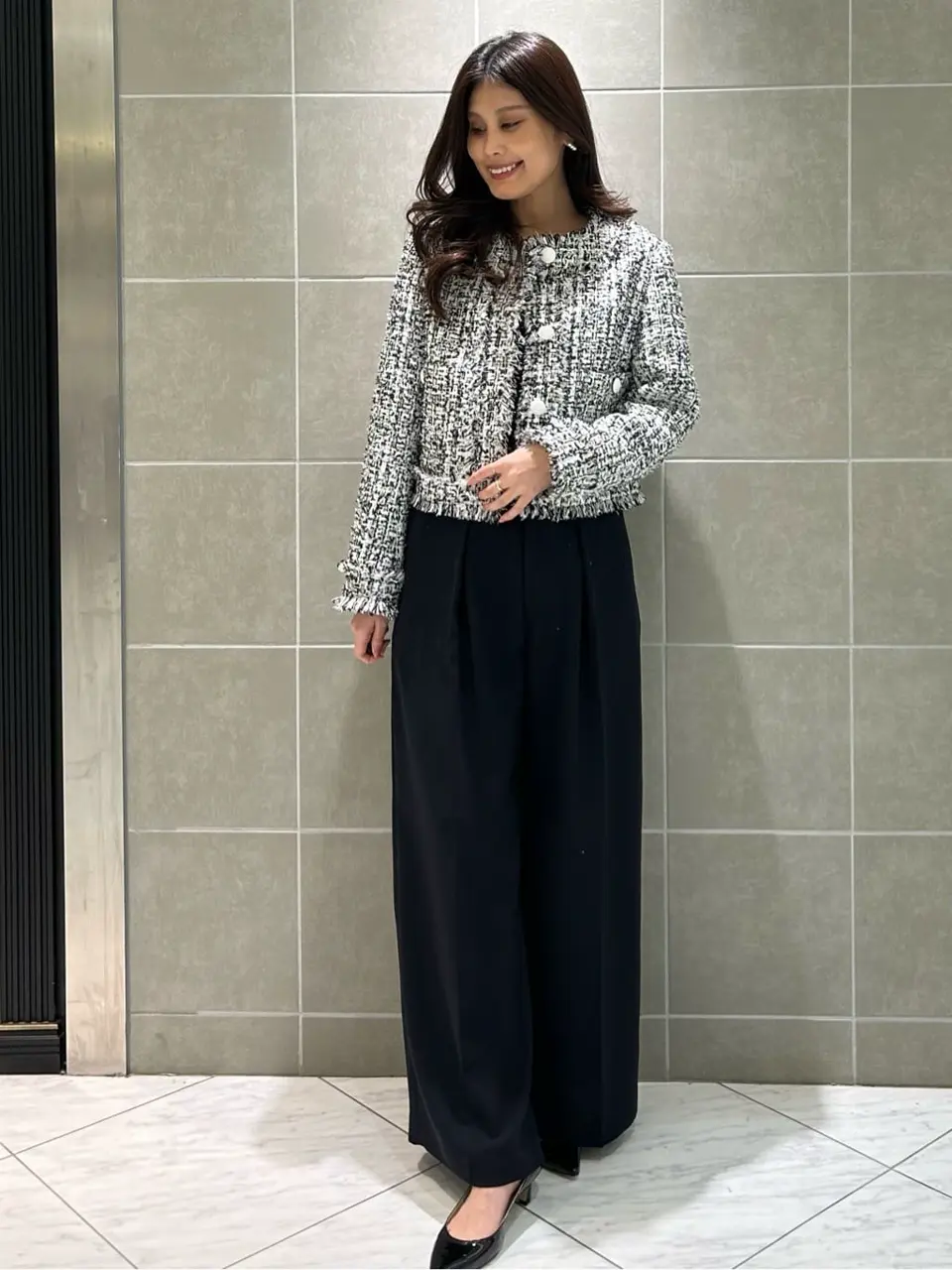 GRACE CONTINENTAL The Banquet 志田　悠 コーディネート画像