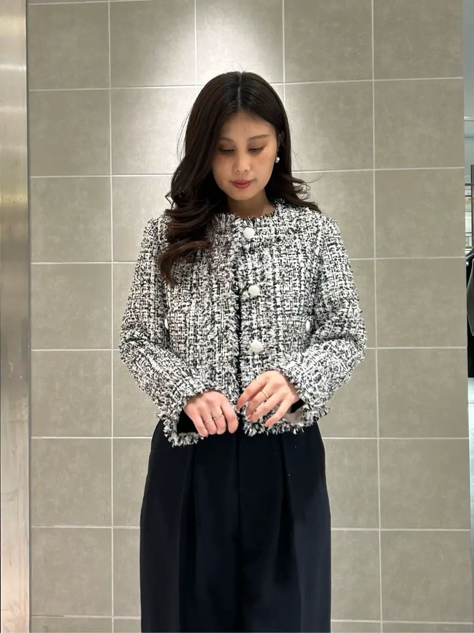 GRACE CONTINENTAL The Banquet 志田　悠 コーディネート画像