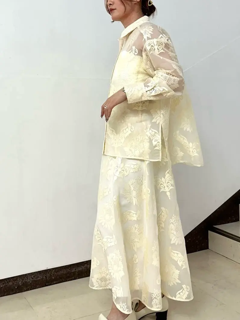 GRACE CONTINENTAL The Banquet Kogane. コーディネート画像