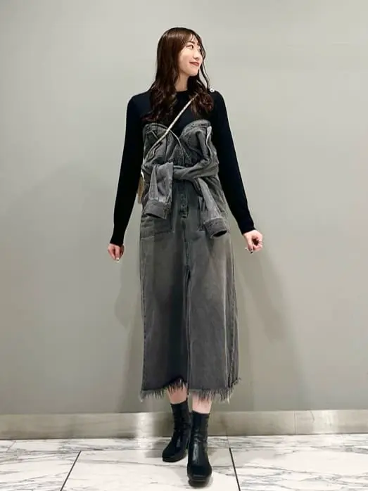 デニムドロストスリットワンピース / GRACE CONTINENTAL | GRACE
