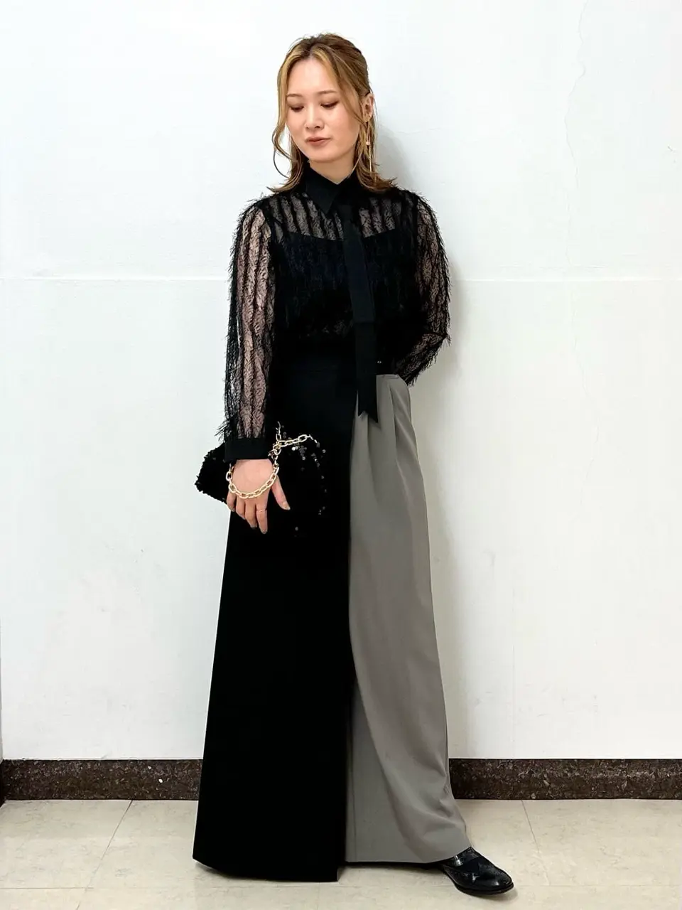 GRACE CONTINENTAL The Banquet Kogane. コーディネート画像