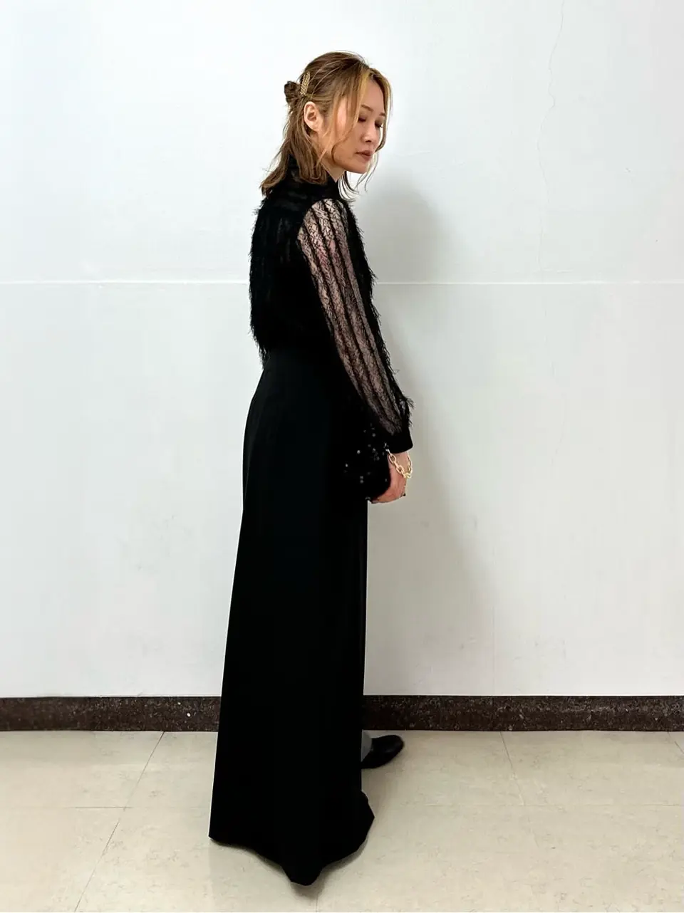 GRACE CONTINENTAL The Banquet Kogane. コーディネート画像