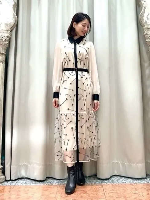 ハートアロー刺繍ワンピース / GRACE CONTINENTAL | GRACE