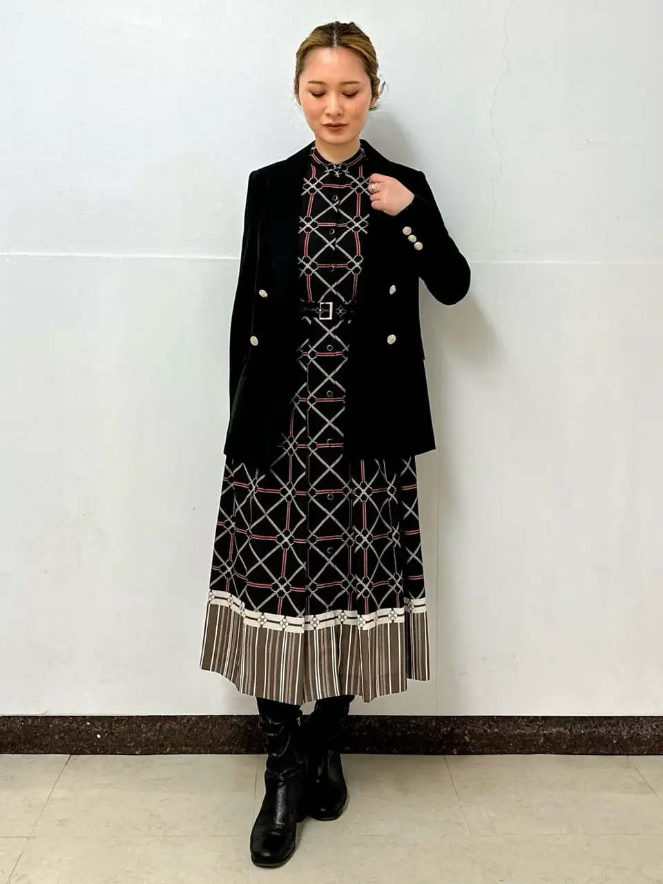 GRACE CONTINENTAL The Banquet Kogane. コーディネート画像