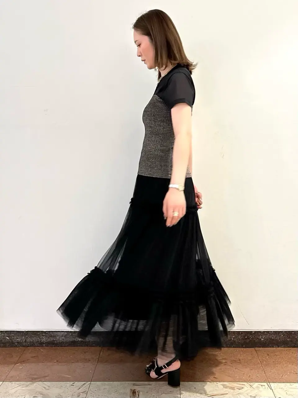 GRACE CONTINENTAL The Banquet Kogane. コーディネート画像