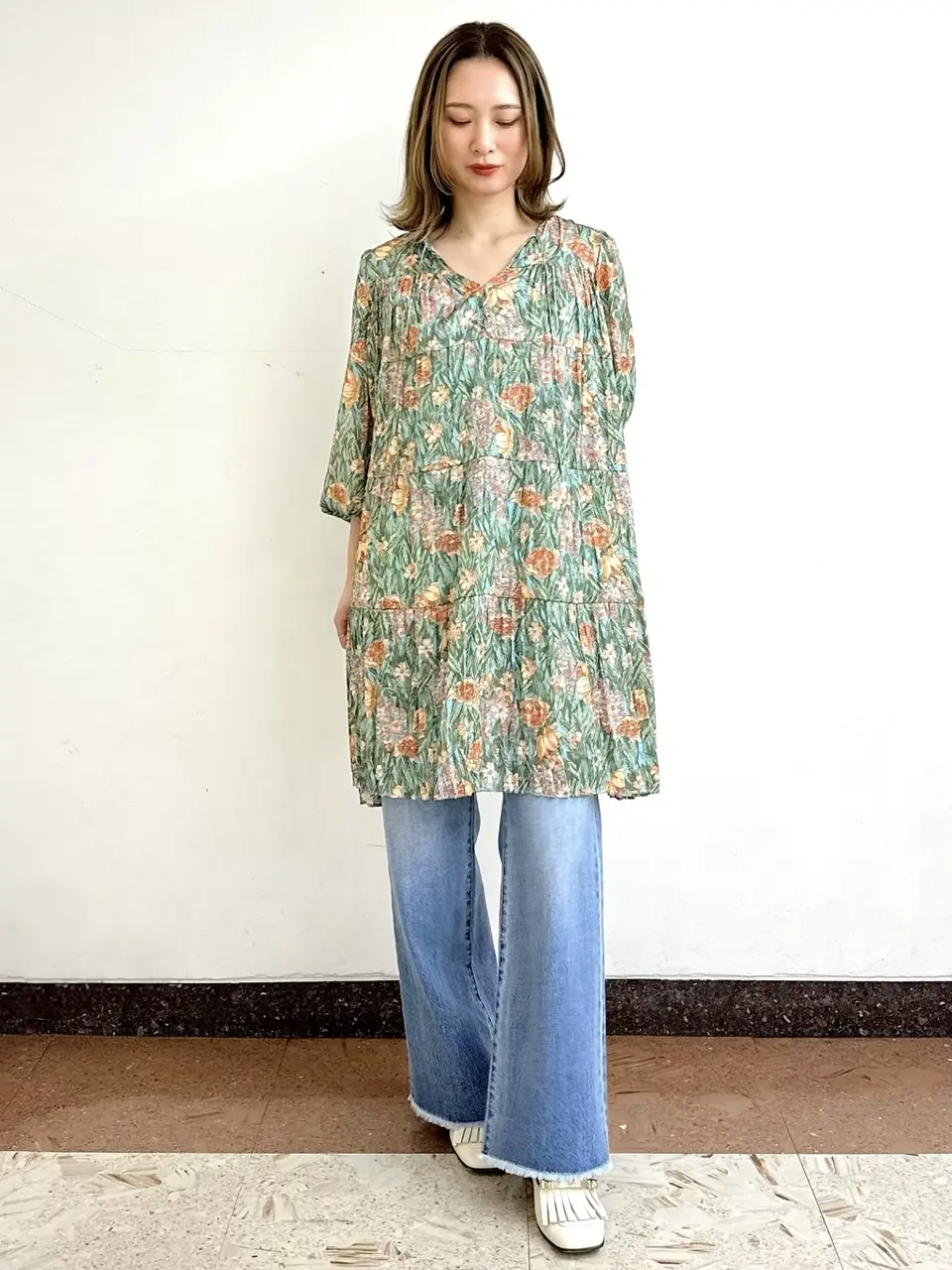 GRACE CONTINENTAL The Banquet Kogane. コーディネート画像