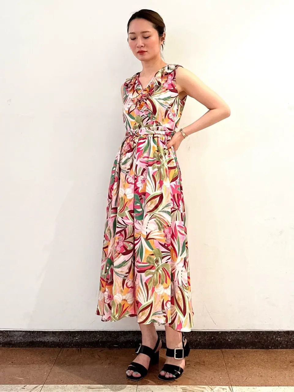 GRACE CONTINENTAL The Banquet Kogane. コーディネート画像