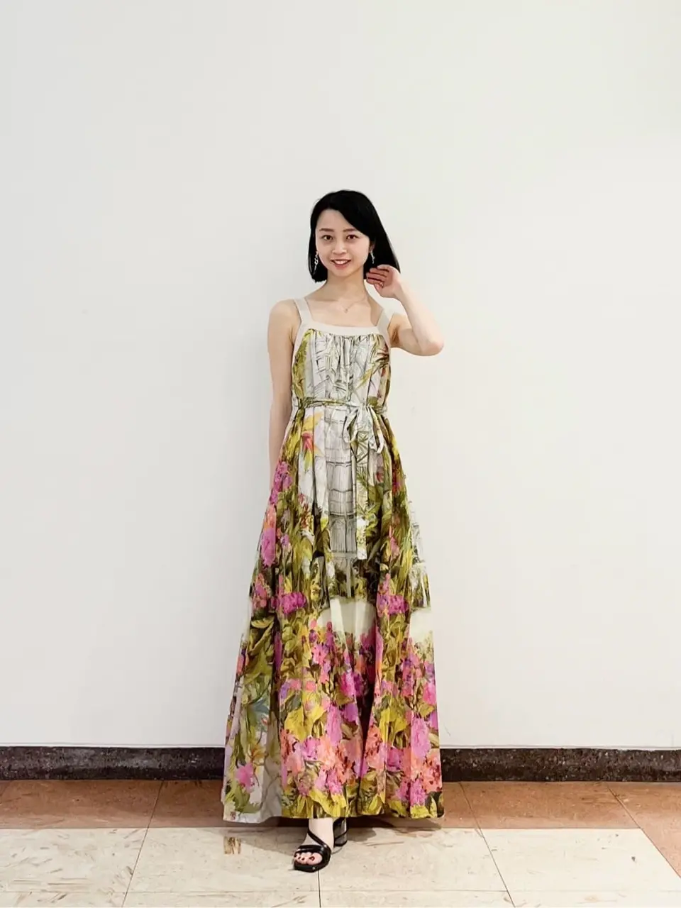 ☆新品☆GRACE CONTINENTAL・ジャルダンプリントマキシワンピース ジャルダンプリントマキシ / GRACE CONTINENTAL | GRACE