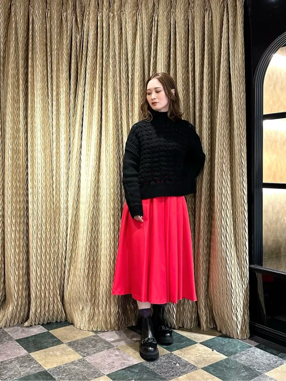 GRACE CONTINENTAL The Banquet Kogane. コーディネート画像