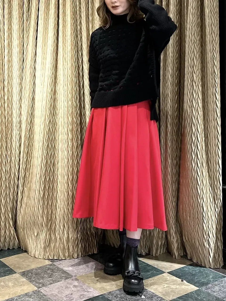 GRACE CONTINENTAL The Banquet Kogane. コーディネート画像