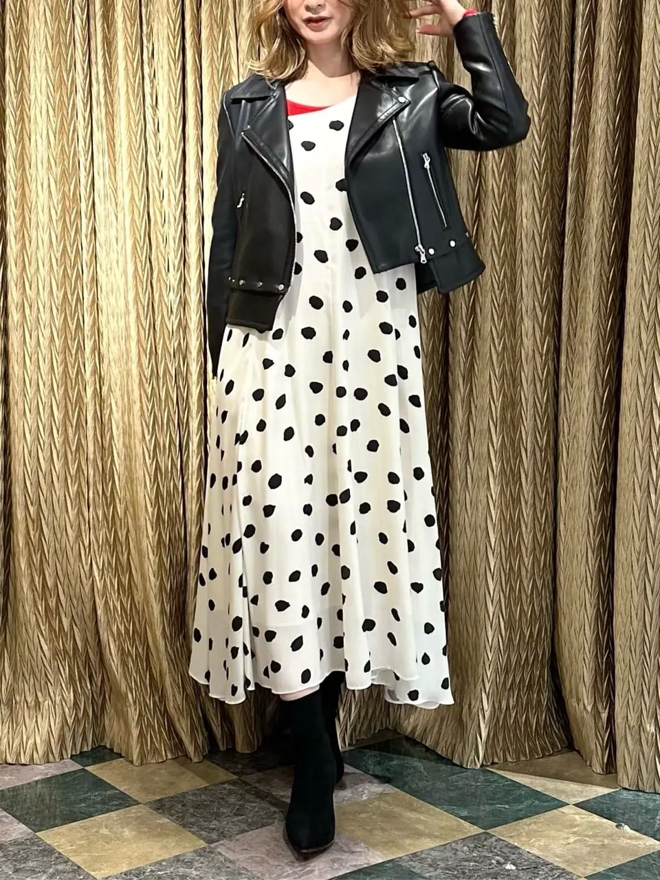 GRACE CONTINENTAL The Banquet Kogane. コーディネート画像