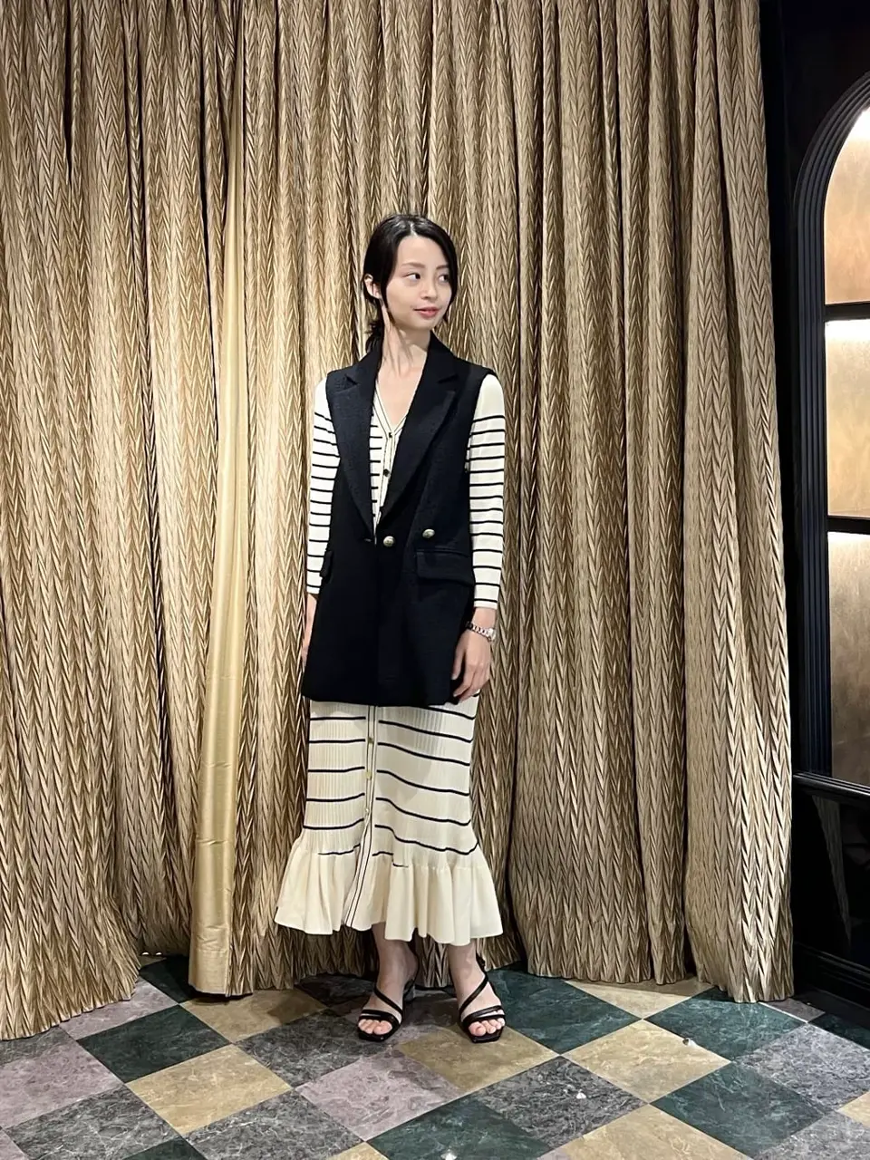 GRACE CONTINENTALグレースコンチネンタルボーダーニットワンピース ボーダーニットロングワンピース / GRACE CONTINENTAL | GRACE