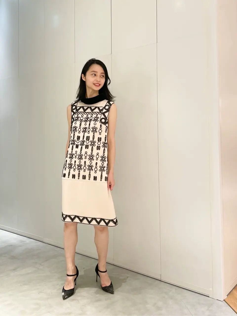 グレースコンチネンタル パールビジュー付きデザインフォーマルワンピース ドレス ビジューミニワンピース / GRACE CONTINENTAL | GRACE
