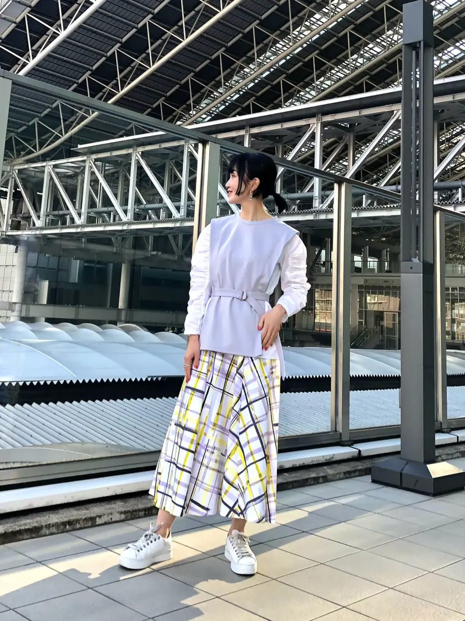 【新品・未使用・タグ付き】グレースコンチネンタル　チェックフレアスカート チェックフレアスカート / GRACE CONTINENTAL | GRACE