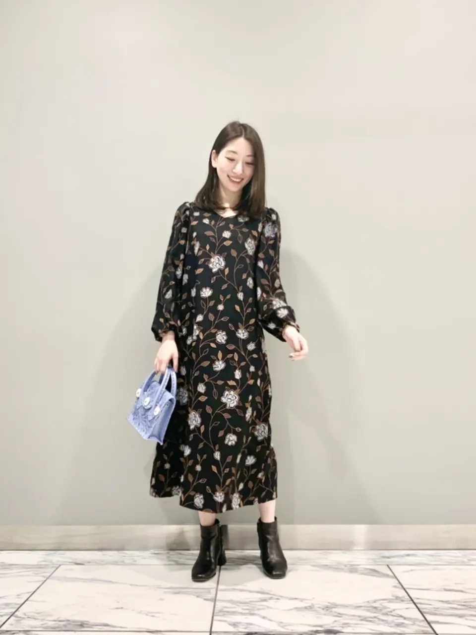 【タグ付き♡近年モデル】グレースコンチネンタル　フラワー刺繍ティアードワンピース フラワー刺繍ティアードワンピース | グレースコンチネンタル