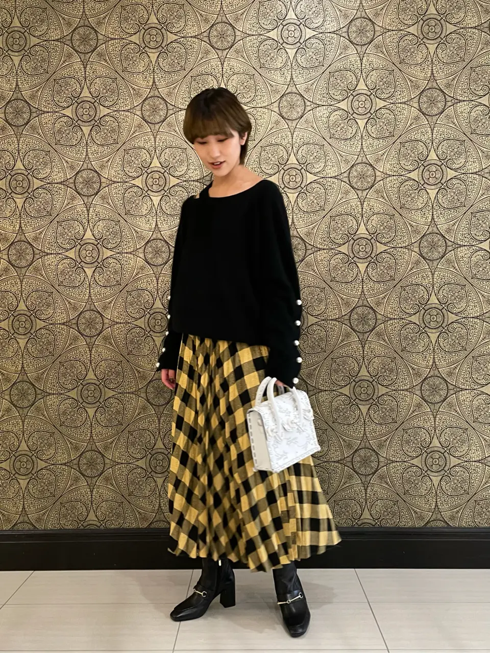 GRACE CONTINENTAL The Banquet 平岩　みなみ コーディネート画像