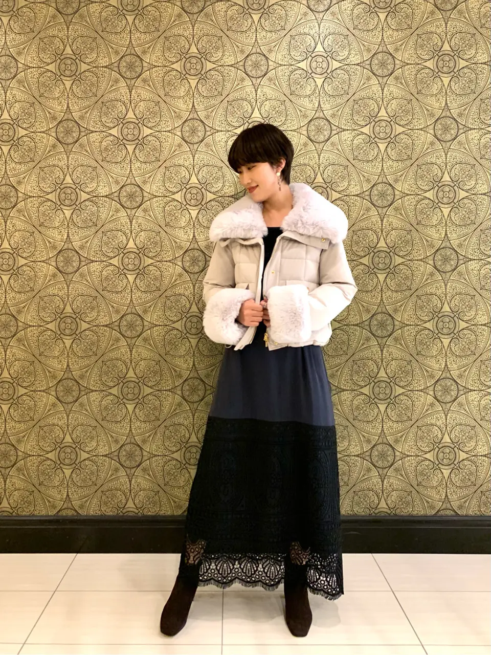 GRACE CONTINENTAL The Banquet 平岩　みなみ コーディネート画像