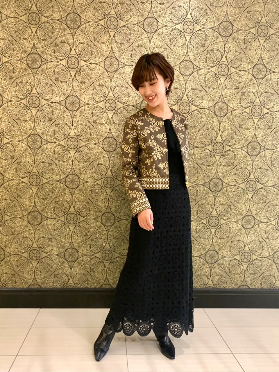 GRACE CONTINENTAL The Banquet 平岩　みなみ コーディネート画像