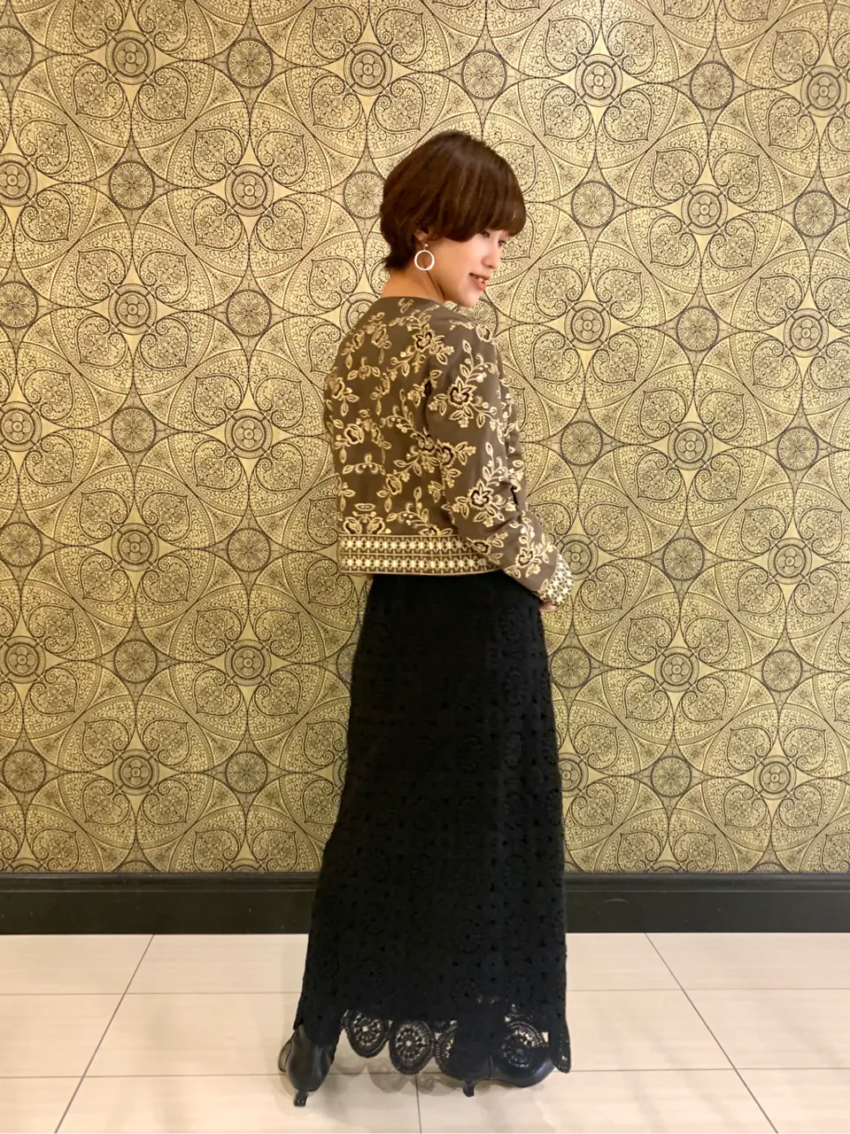 GRACE CONTINENTAL The Banquet 平岩　みなみ コーディネート画像