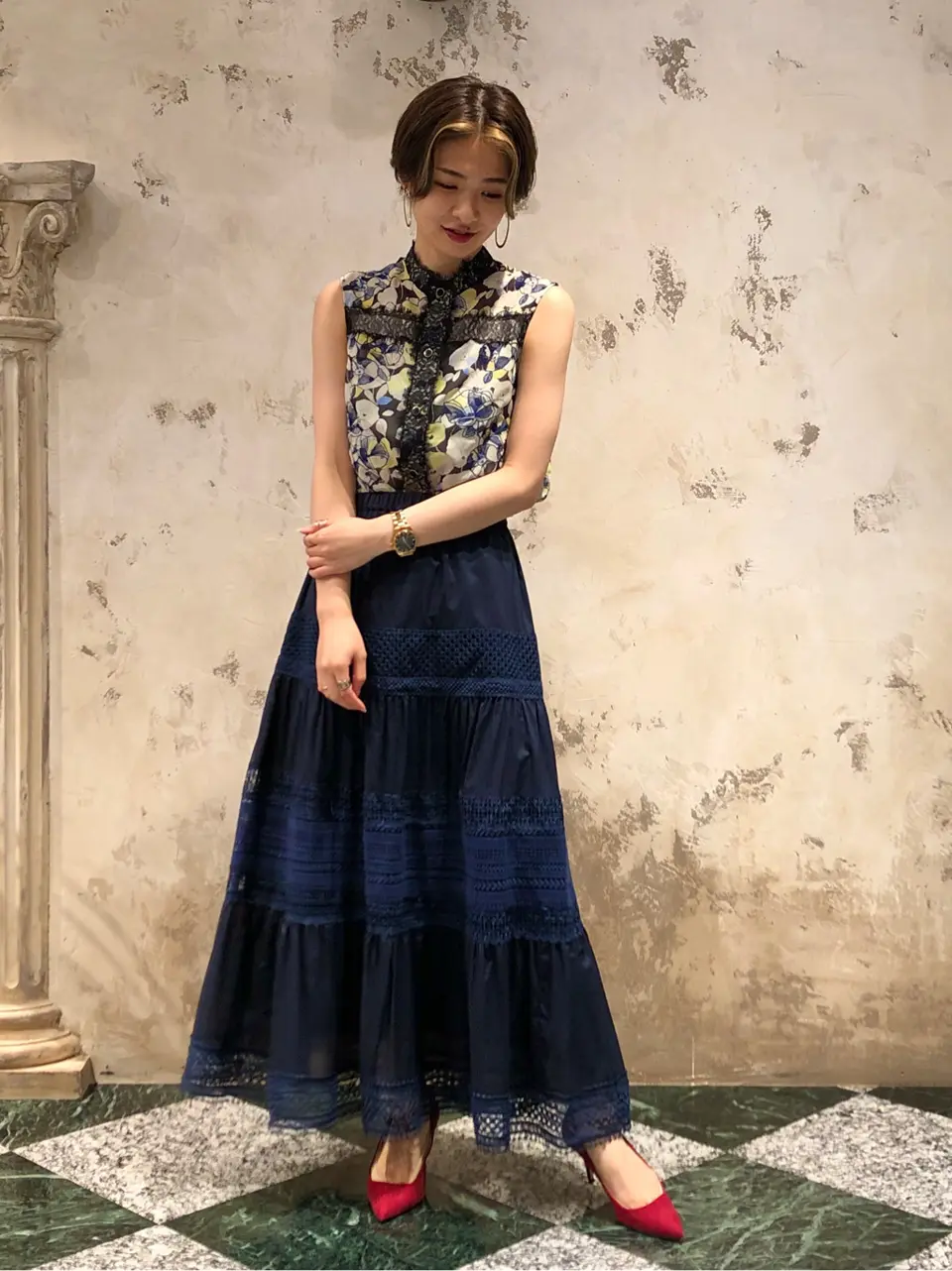 GRACE CONTINENTAL The Banquet HOSHINO コーディネート画像