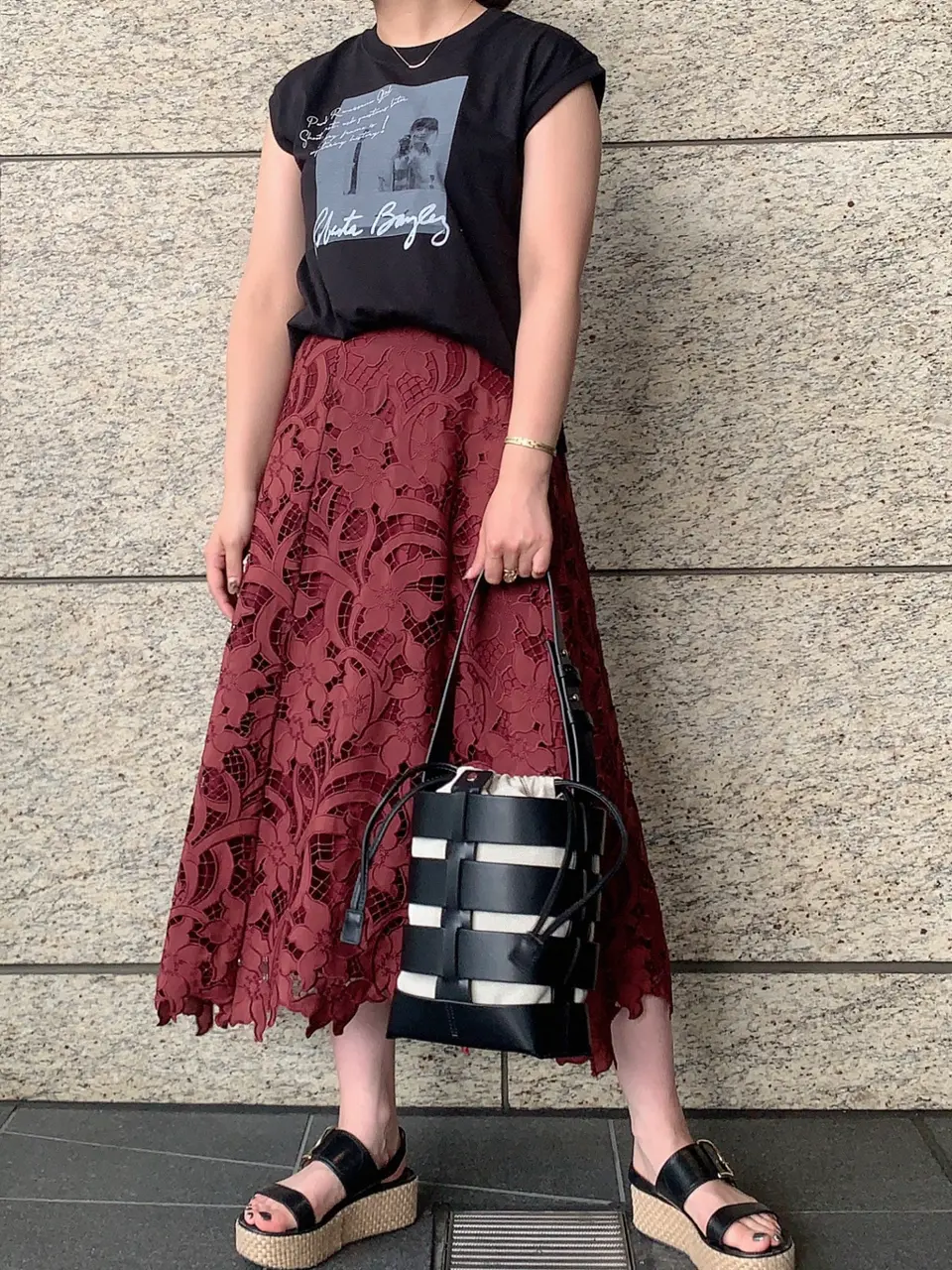 GRACE CONTINENTAL The Banquet 日笠　雅 コーディネート画像