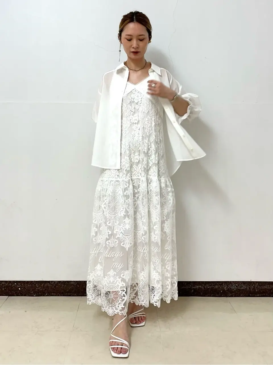 GRACE CONTINENTAL The Banquet Kogane. コーディネート画像