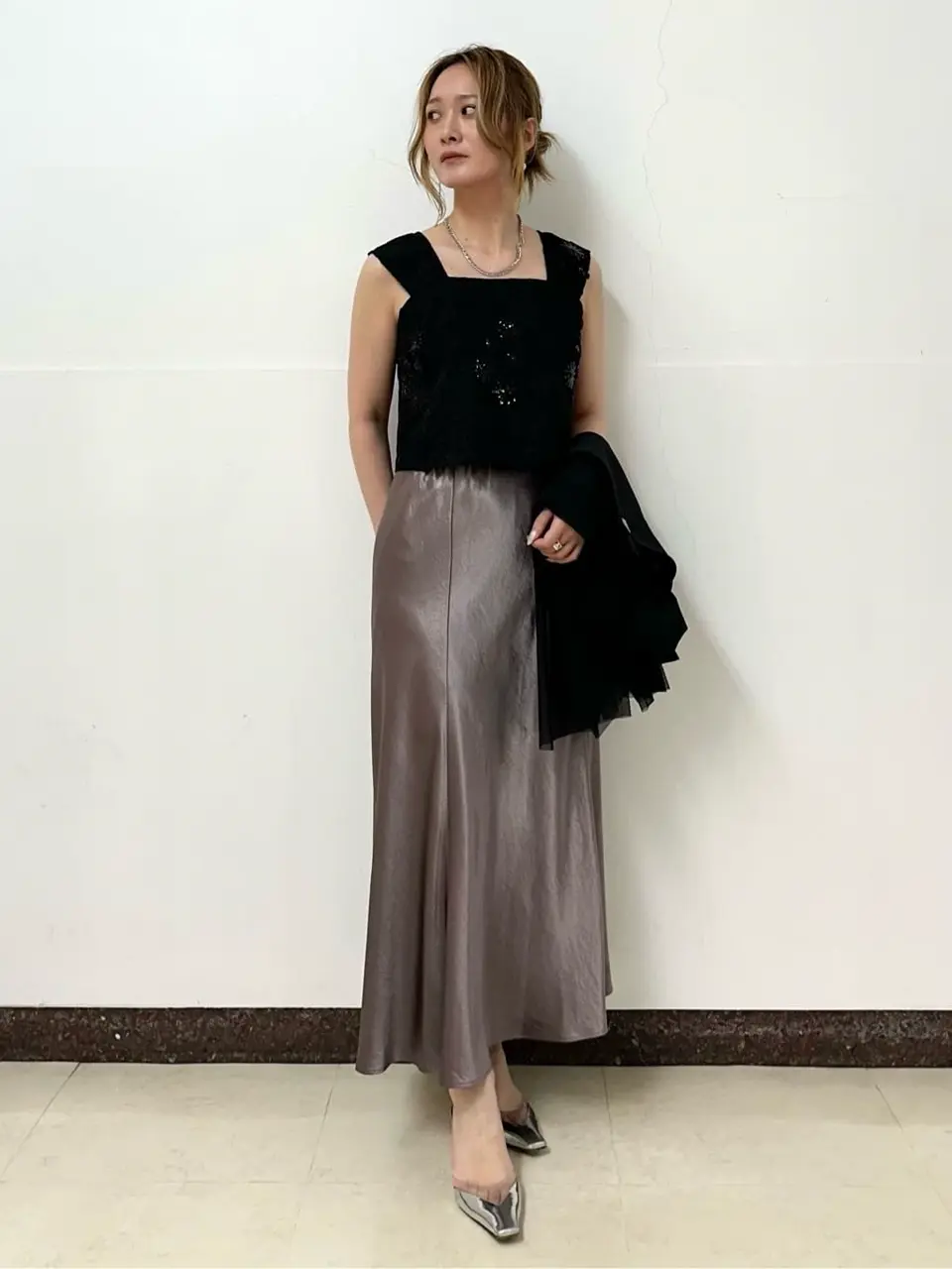 GRACE CONTINENTAL The Banquet Kogane. コーディネート画像