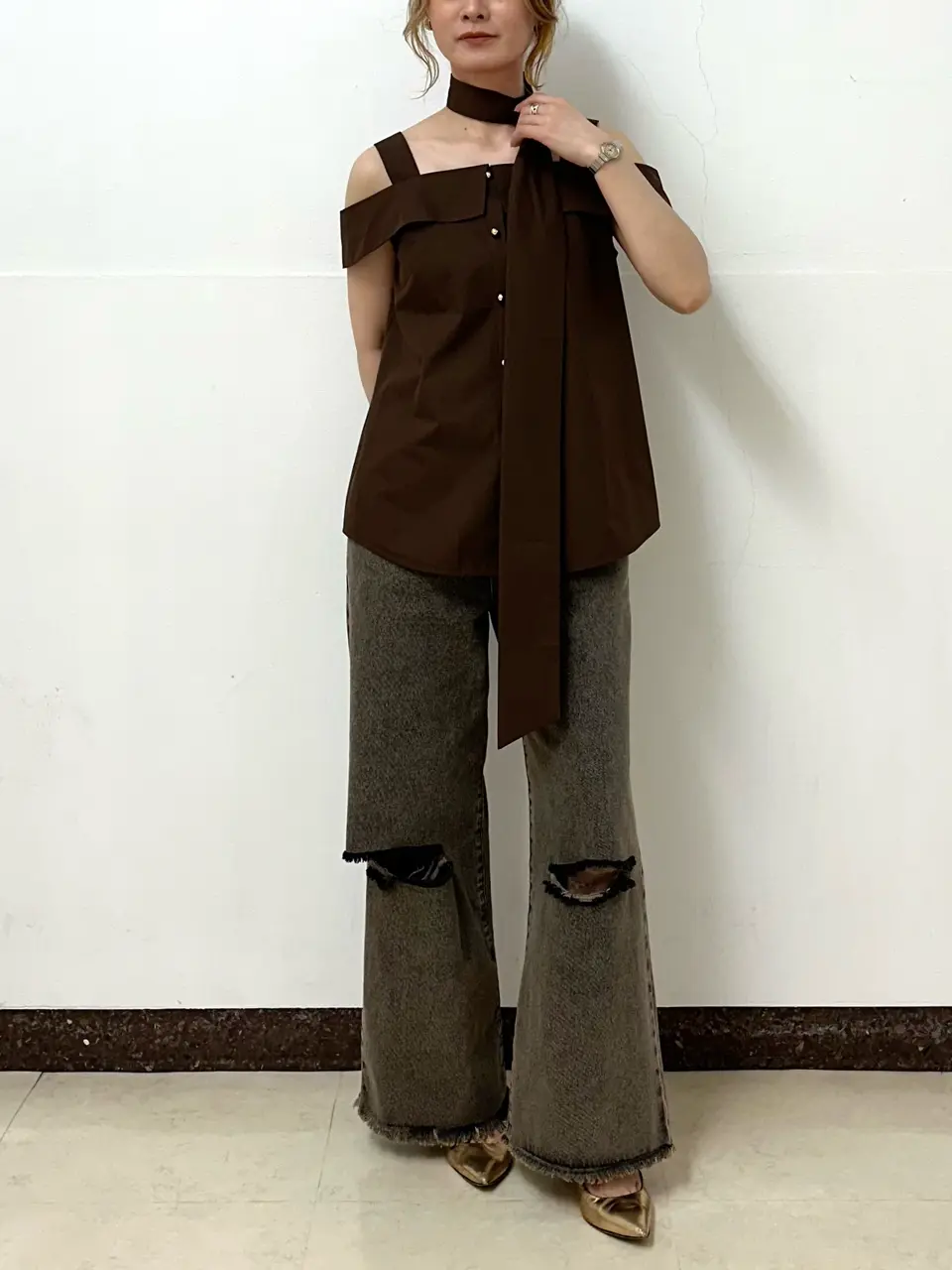 GRACE CONTINENTAL The Banquet Kogane. コーディネート画像