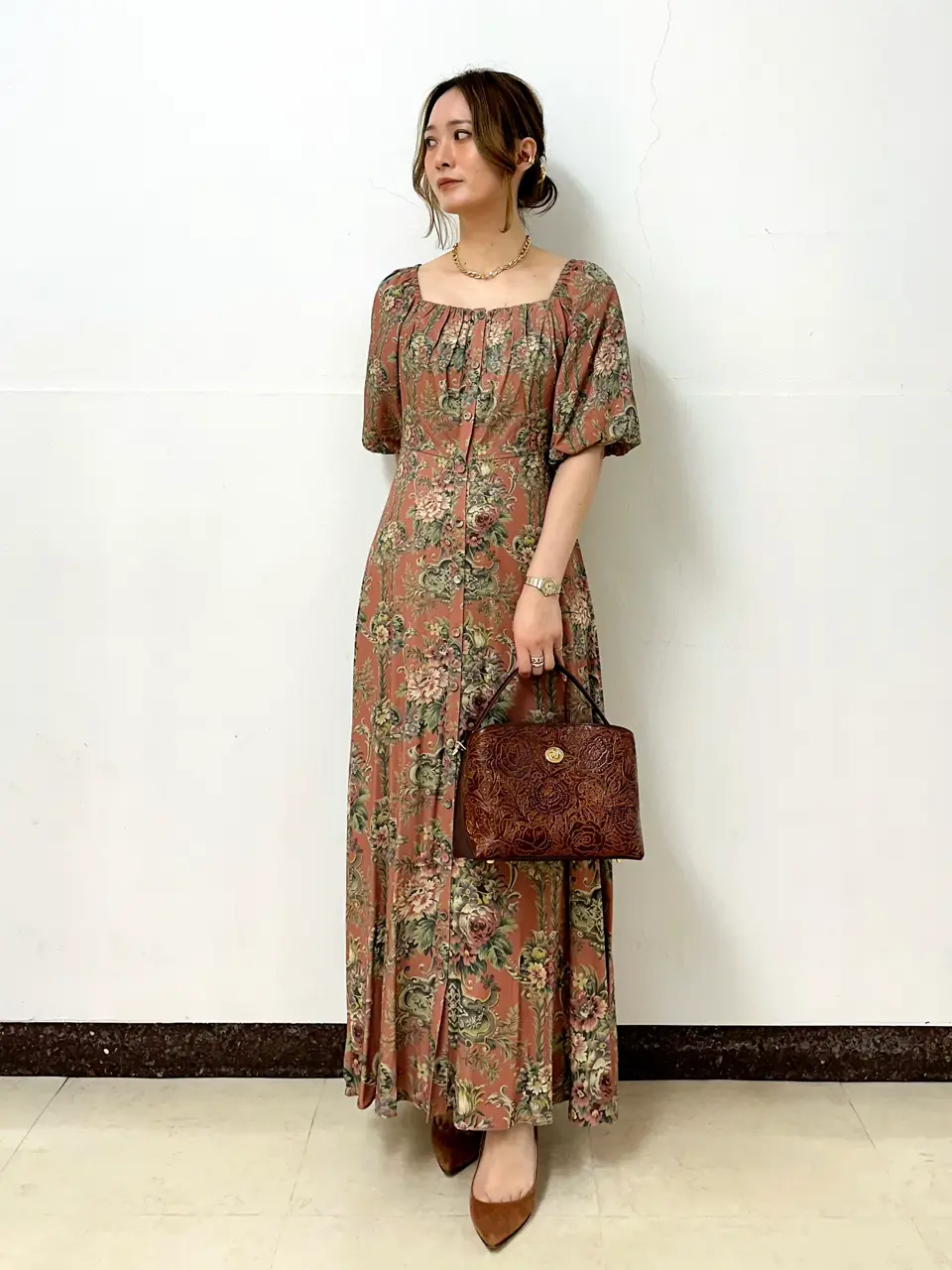 GRACE CONTINENTAL The Banquet Kogane. コーディネート画像