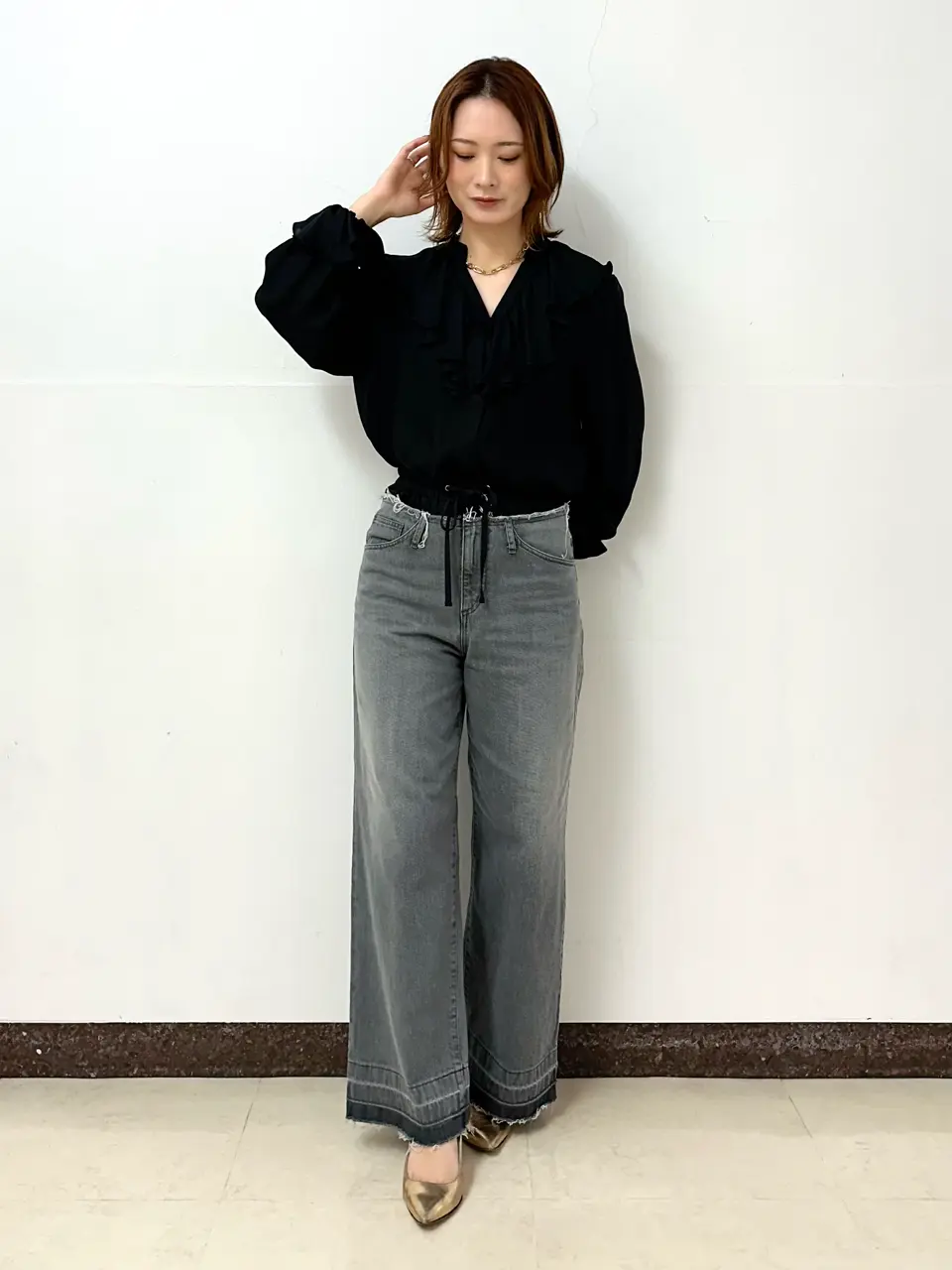 GRACE CONTINENTAL The Banquet Kogane. コーディネート画像