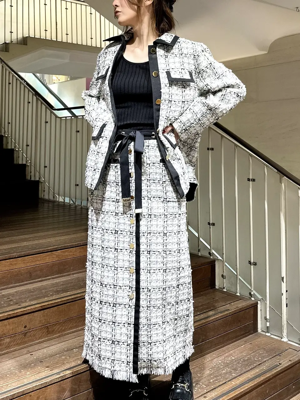 GRACE CONTINENTAL The Banquet Kogane. コーディネート画像