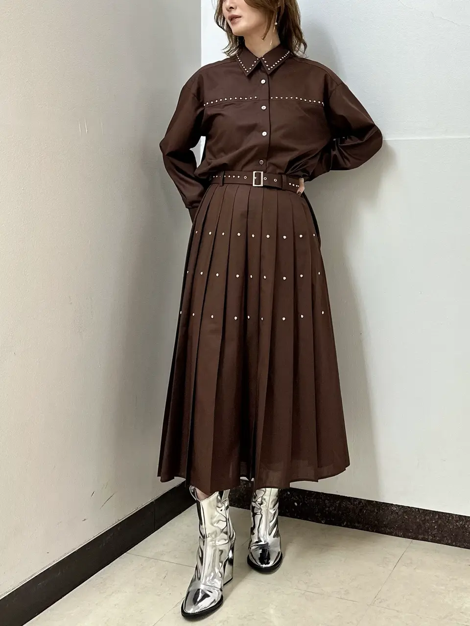 GRACE CONTINENTAL The Banquet Kogane. コーディネート画像