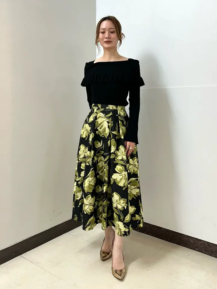 GRACE CONTINENTAL The Banquet Kogane. コーディネート画像