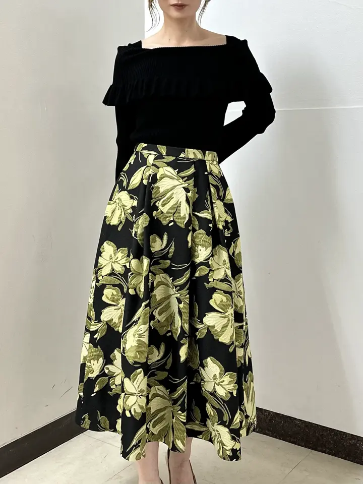 GRACE CONTINENTAL The Banquet Kogane. コーディネート画像