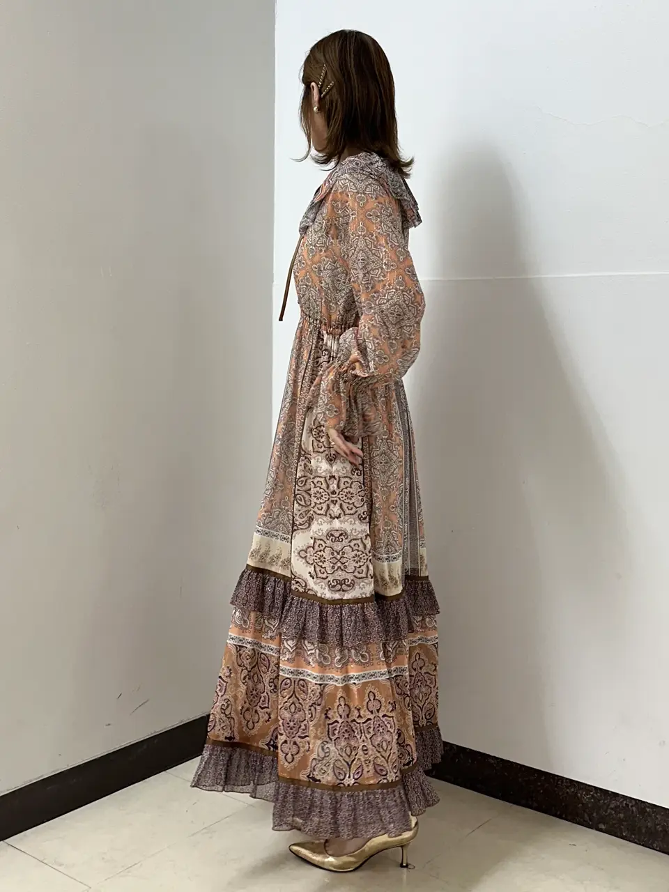 GRACE CONTINENTAL The Banquet Kogane. コーディネート画像