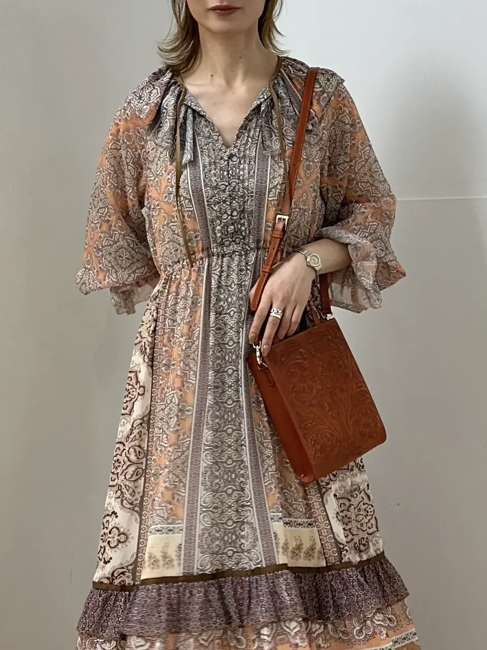 GRACE CONTINENTAL The Banquet Kogane. コーディネート画像