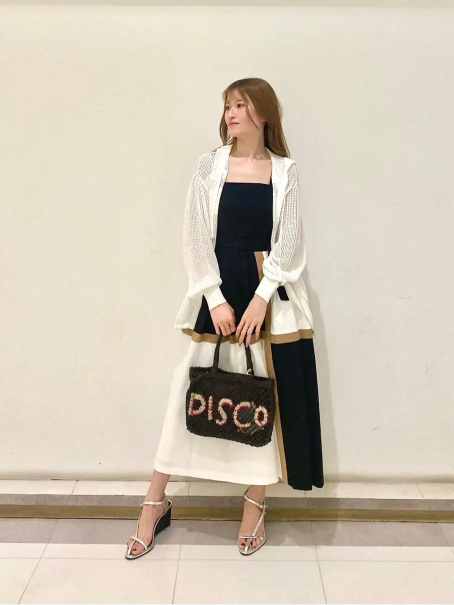 GRACECONTINENTAL ライン配色キャミドレス ブラック グレースコンチネンタル GRACE CONTINENTAL ライン配色キャミ