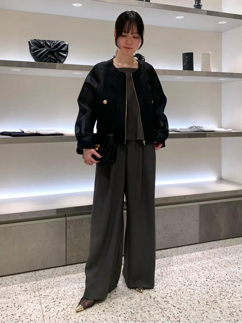 超美品　グレースコンチネンタル　シアードブルゾン　36 シアーダンボールブルゾン / GRACE CONTINENTAL | GRACE