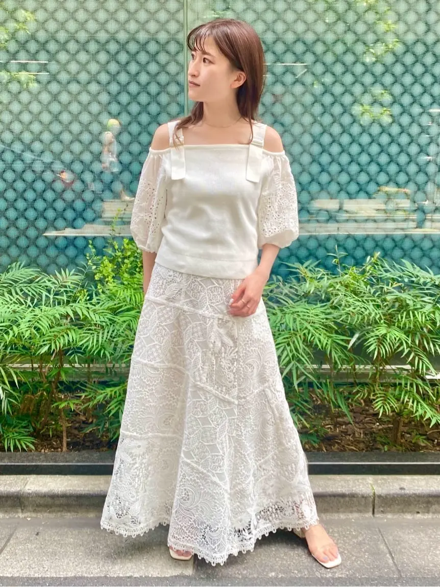 刺繍パフスリーブニットトップ / GRACE CONTINENTAL | GRACE