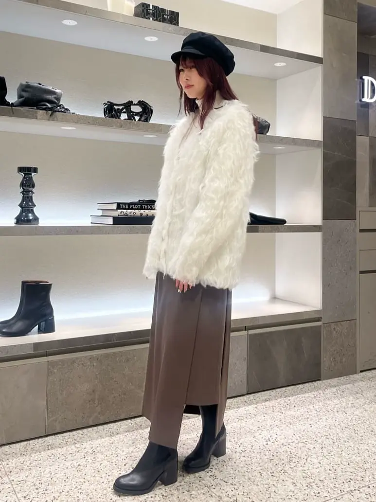 OHGA シャギーコーディガン　グレー　美品 FREAK'S STORE/ブークレシャギーカーディガン｜Daytona Park