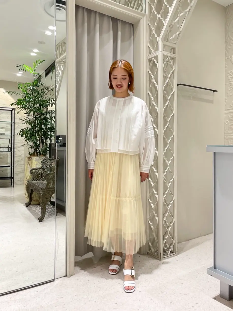 グレースコンチネンタル　ピンタックシャツブラウス ピンタックショートブラウス / GRACE CONTINENTAL | GRACE