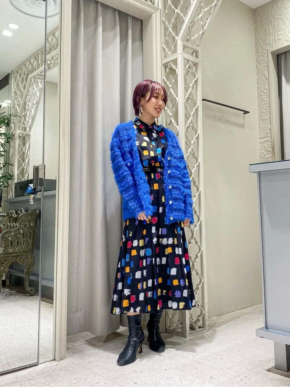 新品未使用　グレースコンチネンタル　マルチストライププリーツスカート36 マルチシアーストライプスカート / GRACE CONTINENTAL | GRACE