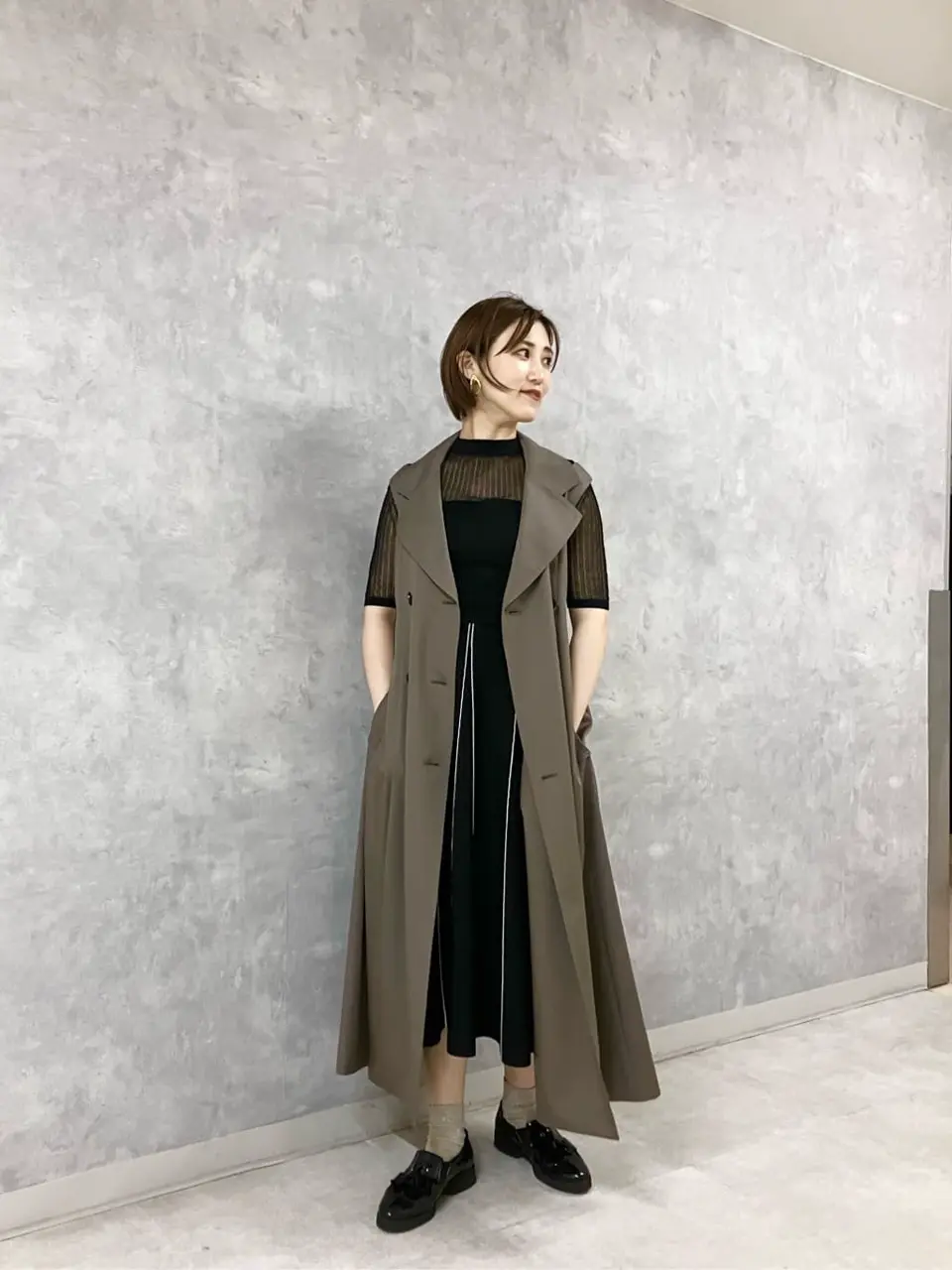 グレースコンチネンタル　ステッチライン配色スカート ラインペイントスカート / GRACE CONTINENTAL | GRACE