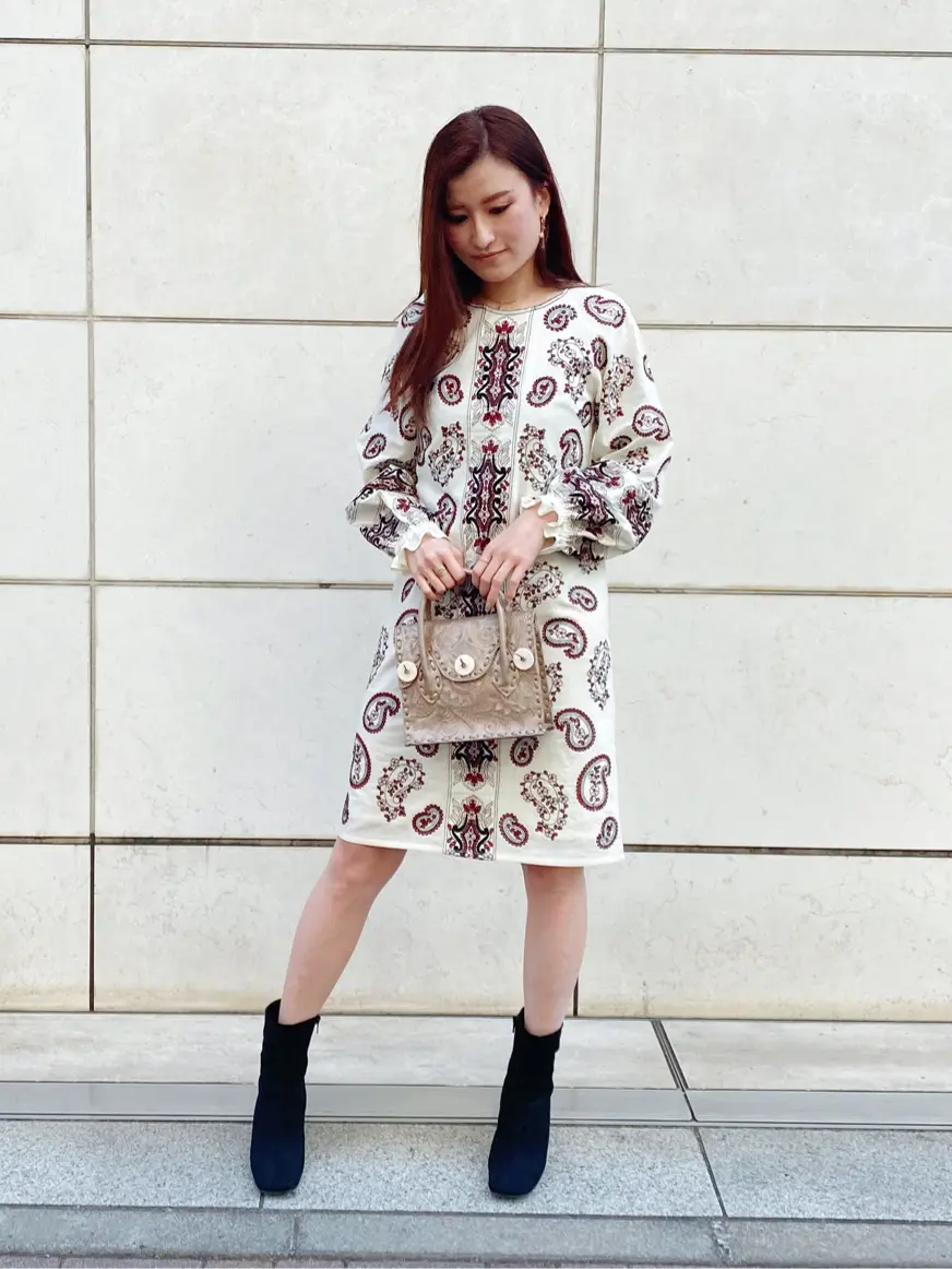 ペイズリー刺繍ミニワンピース / GRACE CONTINENTAL | GRACE