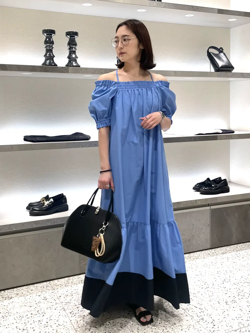 GRACE CONTINENTAL ネイビー　38 ショートテーラージャケット / GRACE CONTINENTAL | GRACE